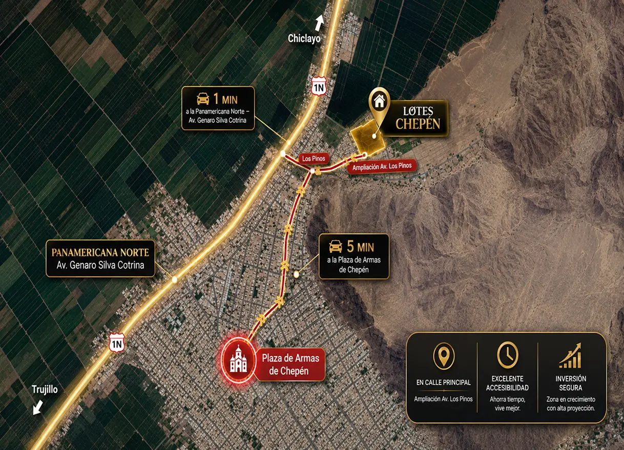 Zona de lotes en Chepén